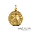 ميدالية سانتا ريتا من الذهب الأصفر عيار 18 قيراطًا