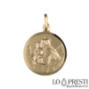 Saint Anthony pendant in 18 kt yellow gold