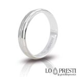 обручальное кольцо unoaerre для мужчин и женщин, серебро 925 пробы, закругленное с гравировкой, серебряные обручальные кольца unoaerre, обручальное кольцо unoaerre, серебро