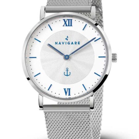 montre montres hommes naviguer itaca acier mouvement à quartz bracelet en acier maille milan