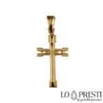 18 kt yellow gold cross without Christ