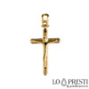 Крест из желтого золота 18 карат