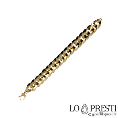 18 kt yellow gold groumette chain bracelet