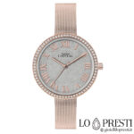Capital pink steel Roman numeral na relo