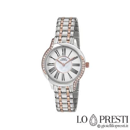 elegant two-tone steel watch as a gift for a girlfriend