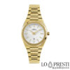 capital octagonal golden women's watch