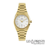 capital octagonal golden women's watch