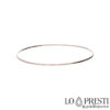 18kt wire rose gold bracelet women