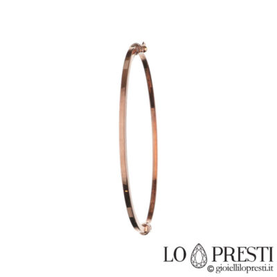 18kt rose gold wire bracelet
