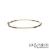 18kt yellow gold square wire bangle