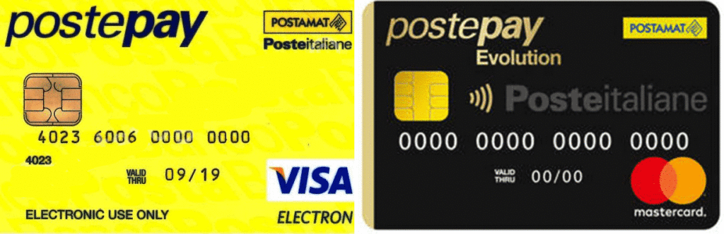 carta ricarica Postepay paga on line con stripe