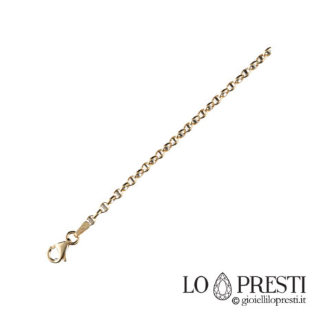 18 kt white and yellow gold men's chain