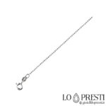 18kt white gold necklace for men and women