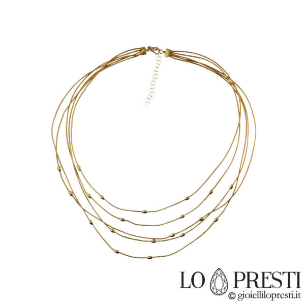 18 kt gold necklace design