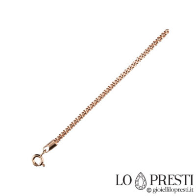 18kt rosa ouro neklace fope630 homem mulheres