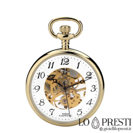 Reloj de bolsillo para hombre con números romanos.