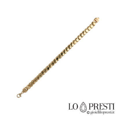 18 kt yellow gold new curb necklace