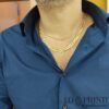groumette men's necklace in 18kt yellow gold