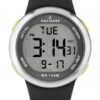 Bali digital navigation watch for men, boys, backlit silicone, waterproof 100mt-10atm