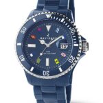 watch-navigate-man-fuerteventura blue quartz nautical flags water resistant polycarbonate