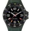 Reloj de hombre para niño y niño, reloj de navegación caimán, cuarzo, verde, negro, silicona, resistente al agua, 100m, resistente al agua, 10atm