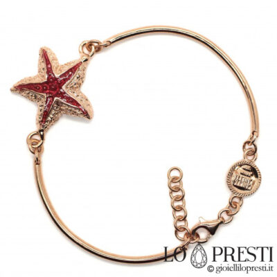 pulseira de círculos de arame prateado com animal estrela do mar amuleto da sorte coleção de pulseiras da moda 2021-2022