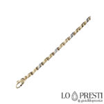 Halskette mit röhrenförmigen Gliedern aus 18-karätigem Gold für Herren