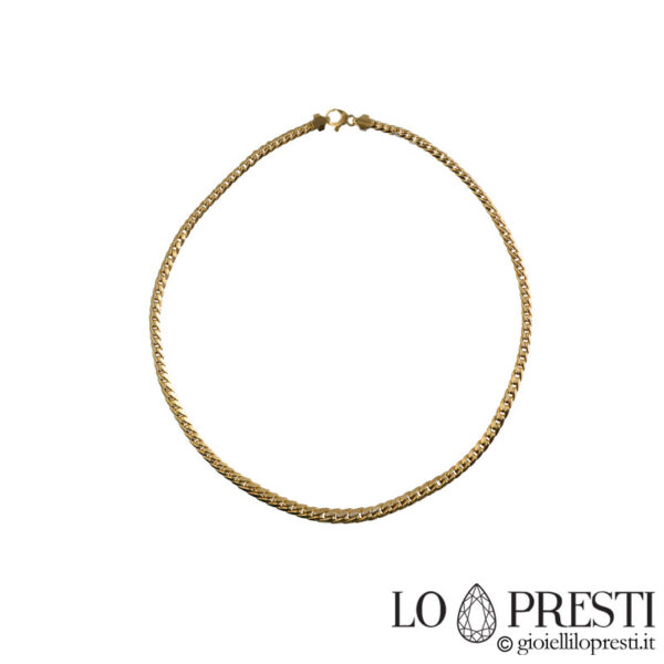 18kt yellow gold lump necklace for women