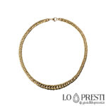 18kt yellow gold lump necklace for women