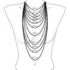 guia de comprimento de colar para colares femininos