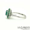 anillos de joyería para mujer con esmeralda esmeraldas naturales oro de 18kt