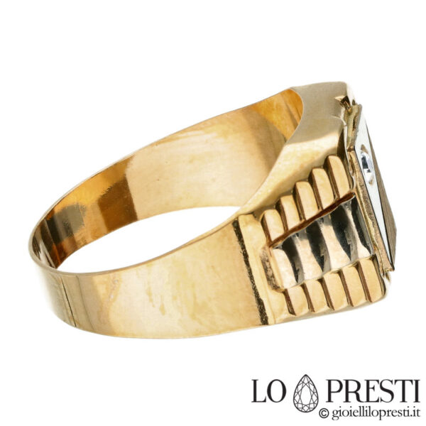 кольцо шевалье из 18-каратного золота