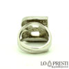 initial letter B ring 925 silver and zircons
