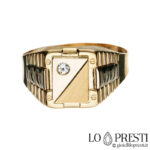 Chevaliere-Ring aus 18-karätigem Gold