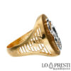 Men's chevaliere ring na may scorpion