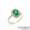 Eternity ring with natural emerald and brilliant diamonds discount offer