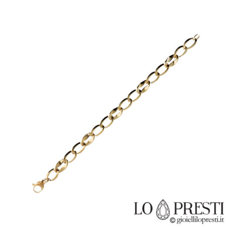 Bracelet femme accessoire chaîne en or jaune 18 carats