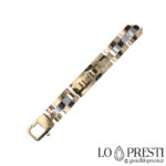 semi-rigid gold chopsticks bracelet para sa mga lalaki