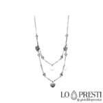 puting gintong fashion heart charm necklace