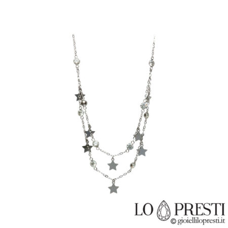 puting gintong fashion star charm necklace