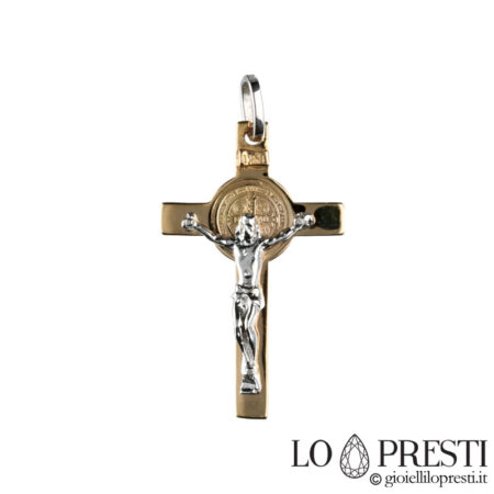Croix de Saint Benoît en or
