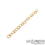 Bracelet femme accessoire chaîne en or jaune 18 carats