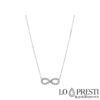 infinity necklace in 18kt white gold