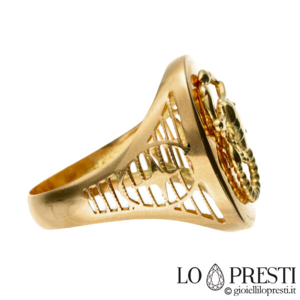 oval chevaliere men's ring