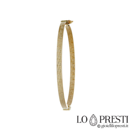 Bracelet rigide de style étrusque en or jaune 18 carats