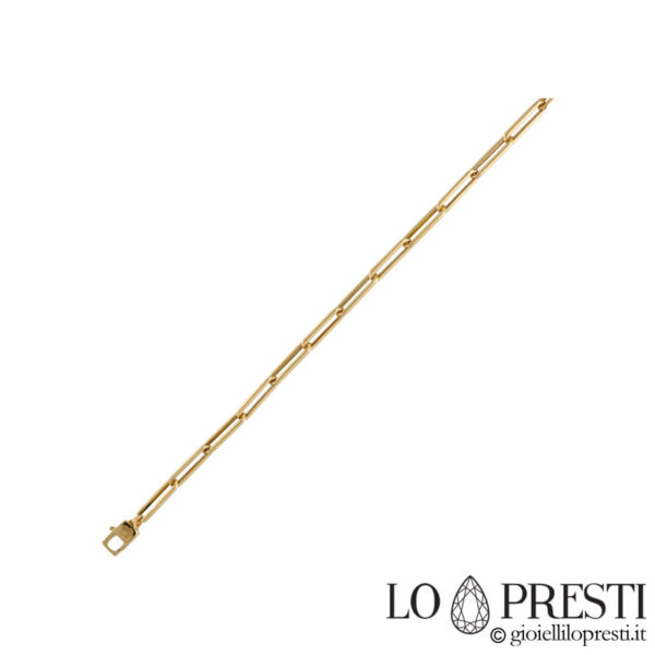 Bracelet chaîne pour homme en or jaune 18 carats