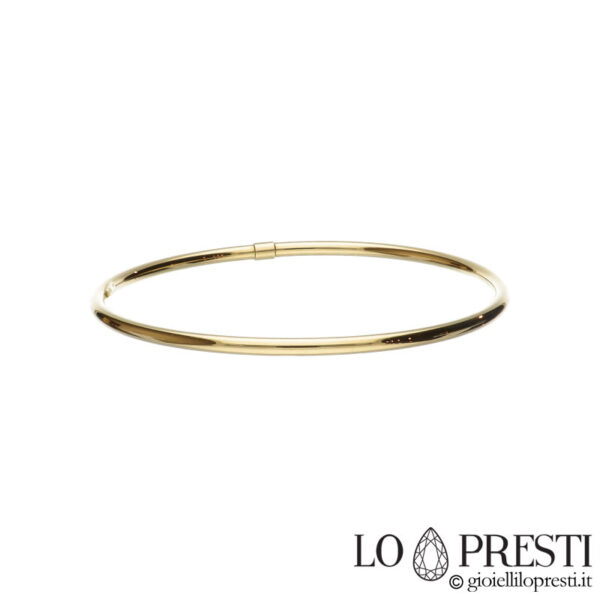 18kt yellow gold rigid wire bracelet for women