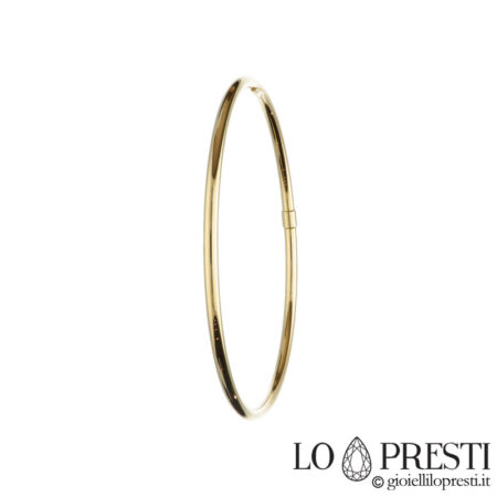 Bracelet fil rigide pour femme en or jaune 18 carats
