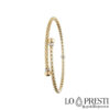 Semi-rigid 18kt gold women's fashion bracelet
