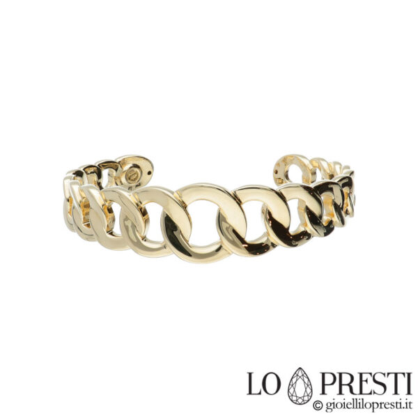 rigid women's bracelet in 18kt yellow gold